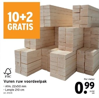 GAMMA Vuren ruw voordeelpak aanbieding