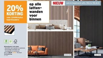 GAMMA Op alle latten- wanden voor binnen aanbieding