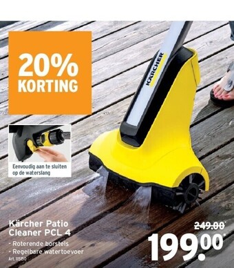GAMMA Kärcher patio cleaner pcl 4 aanbieding