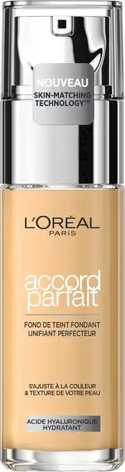 Bol.com L’oréal paris - accord parfait foundation - 1n - natuurlijk dekkende foundation met hyaluronzuur en spf 16 - 30 ml aanbieding