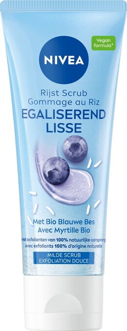 Bol.com Nivea egaliserend bio rijst scrub - bio blauwe bes normale huid - 75ml aanbieding