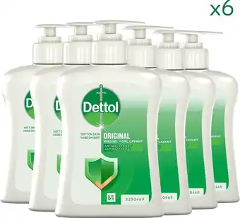 Bol.com Dettol handzeep - antibacterieel - original - 250ml x6 - voordeelverpakking aanbieding