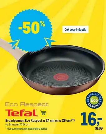 Tefal Braadpannen Eco Respect 24 Cm En 26 Cm