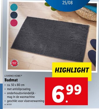 Lidl LIVARNO HOMEⓇ Badmat aanbieding