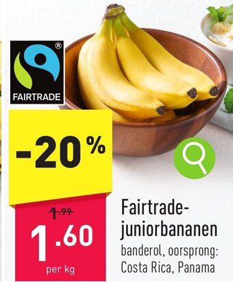 ALDI Fairtrade- juniorbananen aanbieding