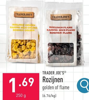 ALDI TRADER JOE'S® Rozijnen 250g aanbieding