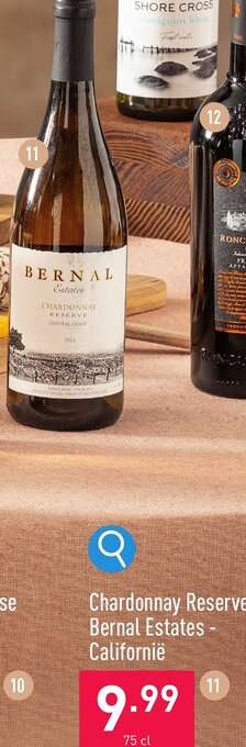 ALDI Chardonnay Reserve Bernal Estates Californië 75 cl aanbieding