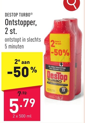 ALDI DESTOP TURBOⓇ® Ontstopper, 2 st. aanbieding