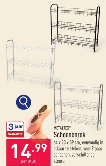 ALDI METALTEX® Schoenenrek aanbieding