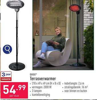 ALDI QUIGGⓇ Terrasverwarmer aanbieding
