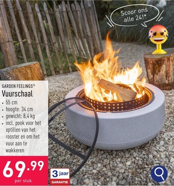 ALDI GARDEN FEELINGSⓇ Vuurschaal aanbieding