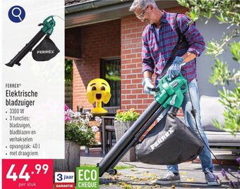 ALDI FERREXⓇ Elektrische bladzuiger aanbieding