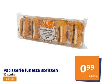 Action Patisserie lunetta spritsen 15 stuks aanbieding