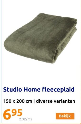 Action Studio Home fleeceplaid 150 x 200 cm | diverse varianten aanbieding