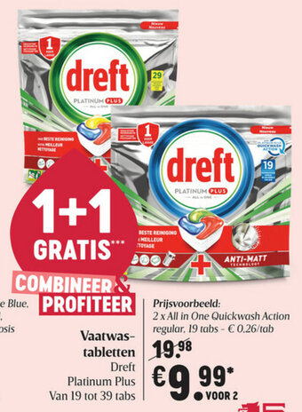 Delhaize Vaatwastabletten aanbieding
