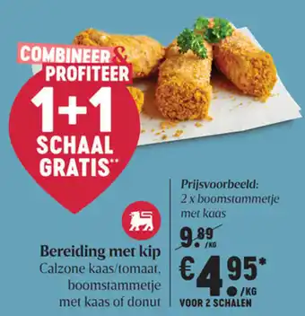 Delhaize Bereiding met kip aanbieding