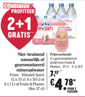 Delhaize Niet-bruisend natuurlijk of gearomatiseerd mineraalwater aanbieding