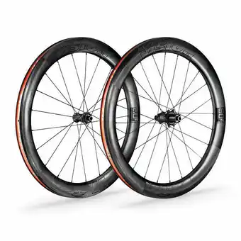 Decathlon Paar centre lock schijfwielen met banden vision metron 60 sl tl sh11 aanbieding