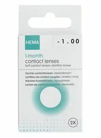 HEMA HEMA Zachte Maandlenzen 2 Stuks -1,00 aanbieding