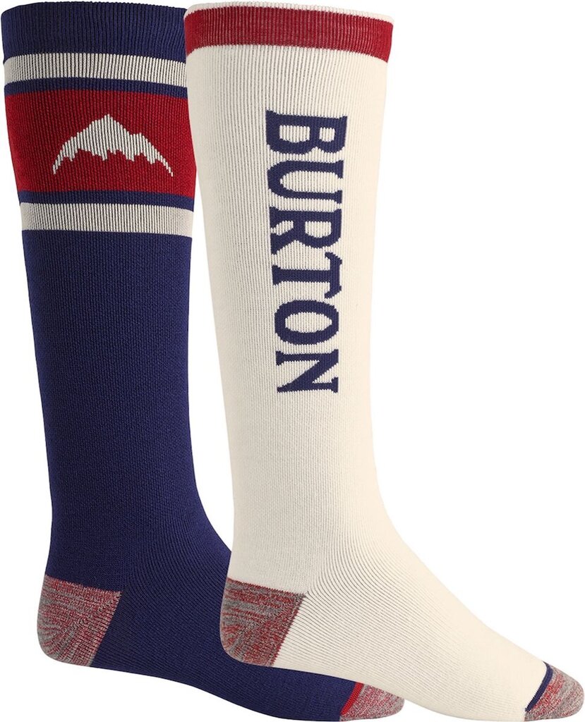 Bol.com Burton weekend midweight 2pk unisex skisokken - mood indigo - l aanbieding