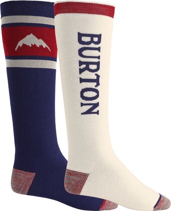 Bol.com Burton weekend midweight 2pk unisex skisokken - mood indigo - l aanbieding
