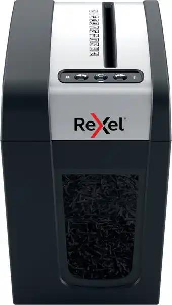 Rexel secure mc3-sl fluisterstille papierversnipperaar p-5 micro voor thuis/thuiswerken - invoer tot 3 a4-vellen  - zwart