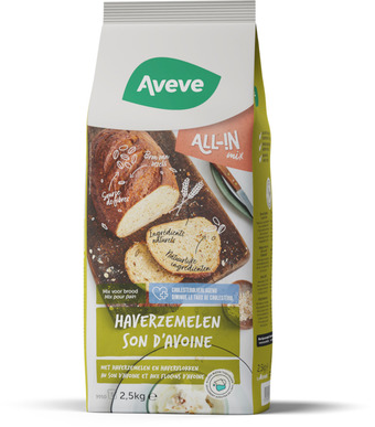 AVEVE All-in broodmix haverzemelenbrood 2.5 kg aanbieding