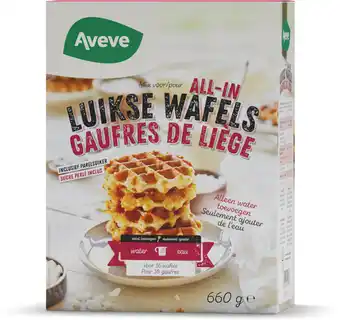 AVEVE Bakmix voor luikse wafels 660 g aanbieding