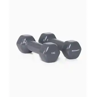 Decathlon Vinyl dumbbells 1 kg (paar) - boomfit aanbieding