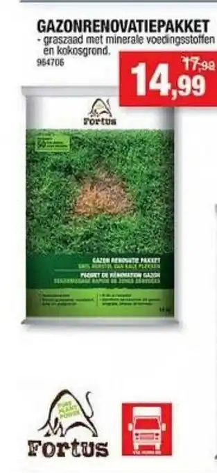 Hubo Gazonrenovatiepakket Fortus aanbieding