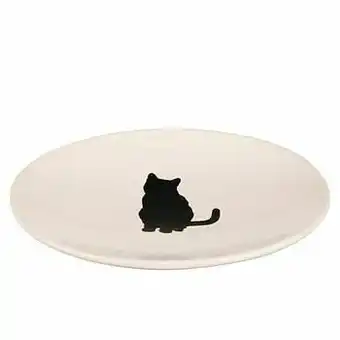 Zooplus - L 18 × B 15 cm - Trixie Schaaltje Keramiek met Kattenmotief aanbieding