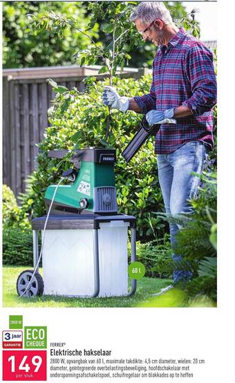 ALDI Ferrex Elektrische Hakselaar aanbieding