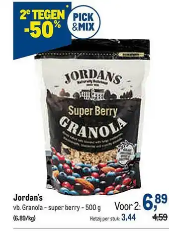 Makro Jordan's Granola aanbieding