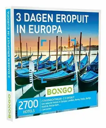 Dreamland Bongo cadeaubon 3 Dagen Eropuit in Europa aanbieding