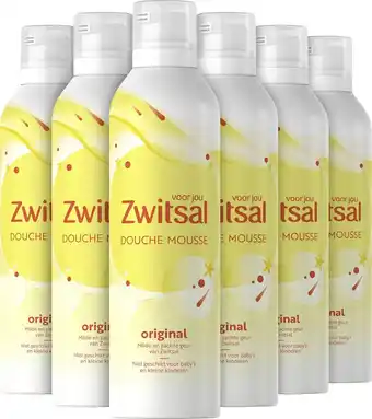 Bol.com Zwitsal douche mousse original - 6 x 200 ml - voordeelverpakking aanbieding