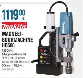 Makita Magneet Boormachine HB500