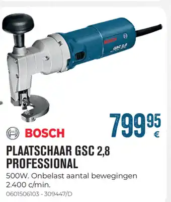 Meno Bosch Plaatschaar GSC 2,8 Professional aanbieding