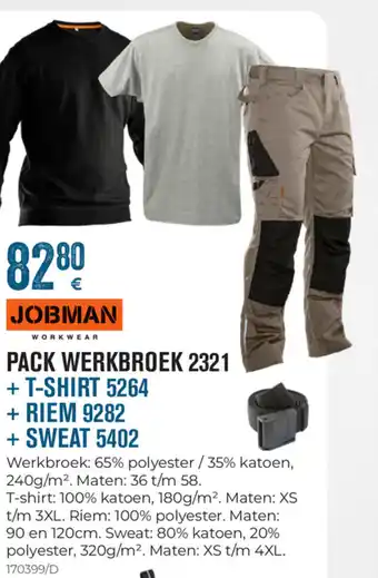 Jobman Pack Werkbroek 2321
