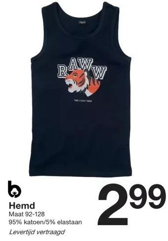 Zeeman Hemd aanbieding