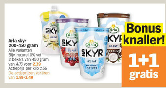 Albert Heijn Arla skyr 200-450 gram aanbieding