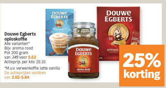 Albert Heijn Douwe egberts oploskoffie aanbieding