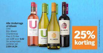 Albert Heijn Alle undurraga of aliwen aanbieding