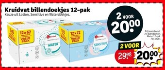 Kruidvat Kruidvat billendoekjes 12-pak aanbieding