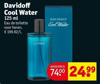 Kruidvat Davidoff cool water 125 ml aanbieding