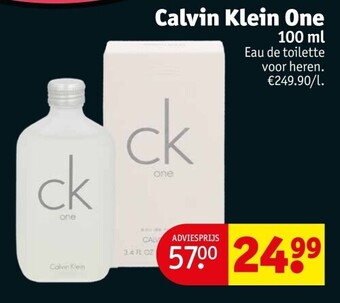 Kruidvat Calvin klein one 100 ml aanbieding