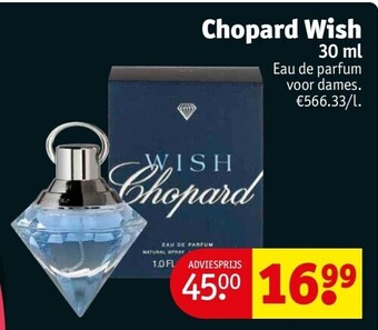 Kruidvat Chopard wish 30 ml aanbieding