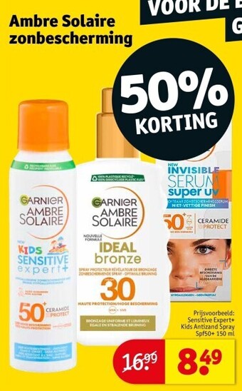 Kruidvat Ambre solaire zonbescherming aanbieding