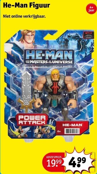 Kruidvat He-man figuur aanbieding