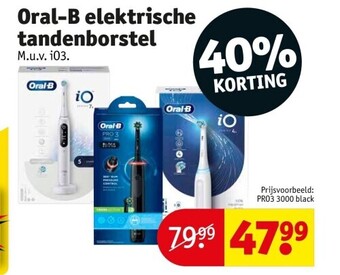Kruidvat Oral-b elektrische tandenborstel aanbieding