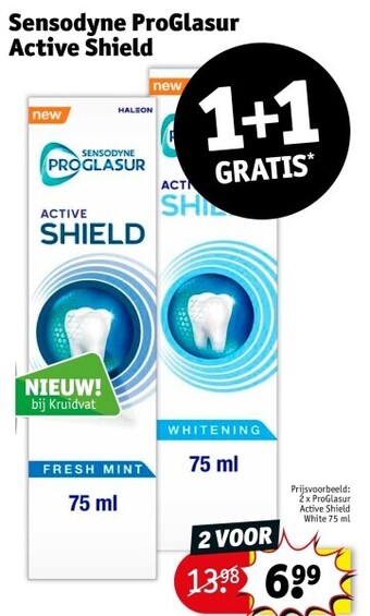 Kruidvat Sensodyne proglasur active shield aanbieding